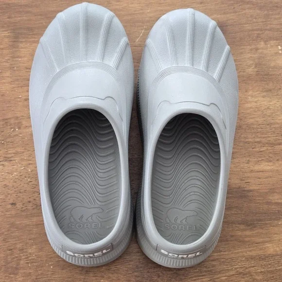 Sorel Caribou Clog Sz 7 Gray Platform Slip On EVA Chunky Minimal Mule 2048701 - Picture 9 of 14